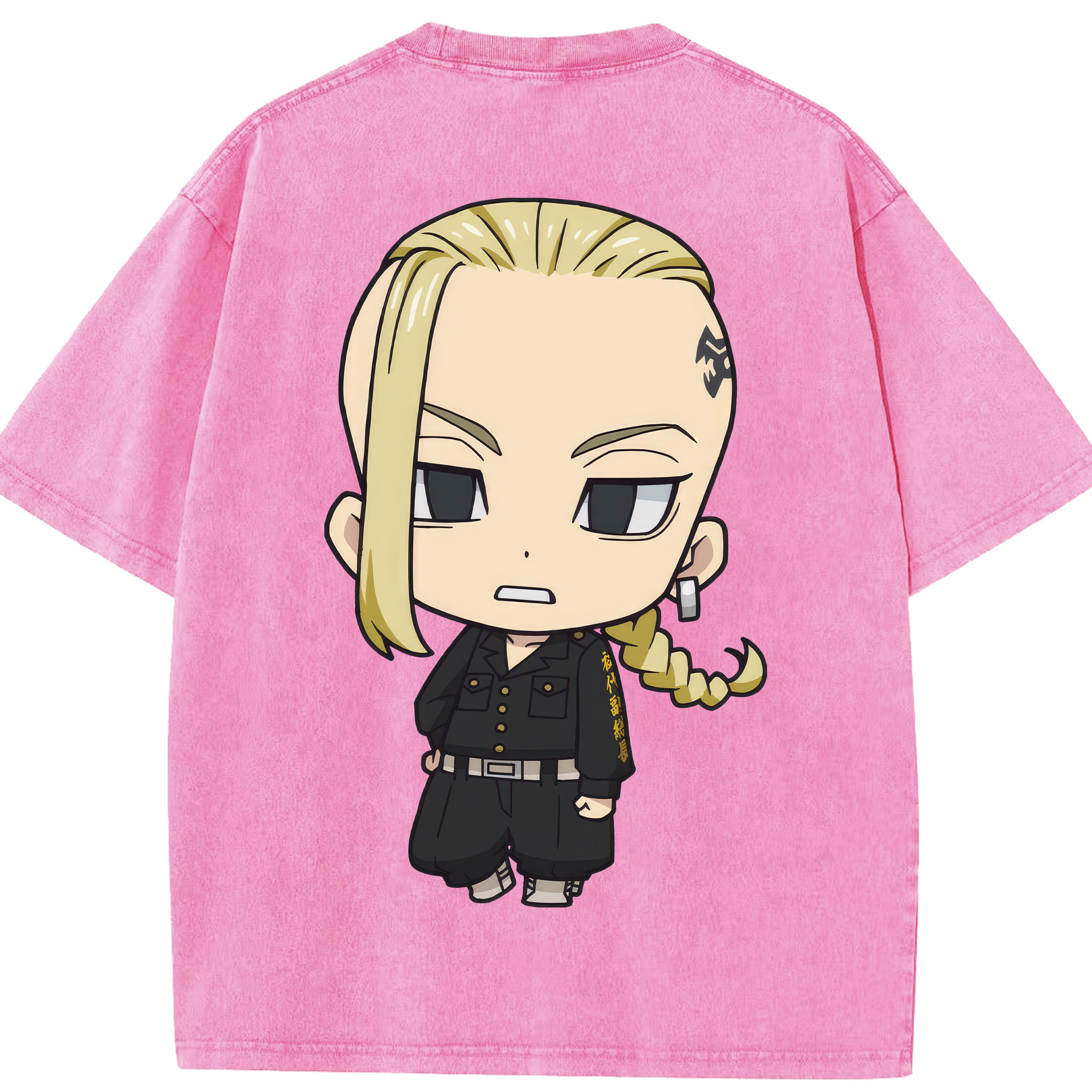 （画像用） 東京リベンジャーズ Tokyo Revengers 綿100% ヴィンテージ風 半袖Tシャツ（背面プリント）